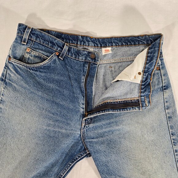 Vintage LEVI'S 505 Orange Tab Regular Fit Straight Leg Jean Size 40x30 - Picture 10 of 16